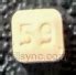 I have a small square pill with CC on one side and 59 on the other side. What is it used to treat? ## I've yet to come across the CC 59 imprint, but did however, locate square pills with CC 60 and CC 61 respectively (perhaps they may be related). A square white pill with CC 61 is reportedly a Fa. 