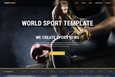 Squarespace Sports Template
