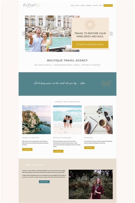 Squarespace Travel Agency Template