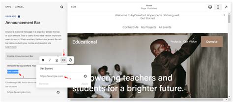 Squarespace announcement bar css.  Instead, Squarespace relies on the Link Edit...