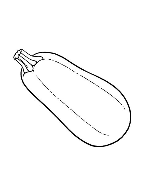 Squash Template Coloring Pages
