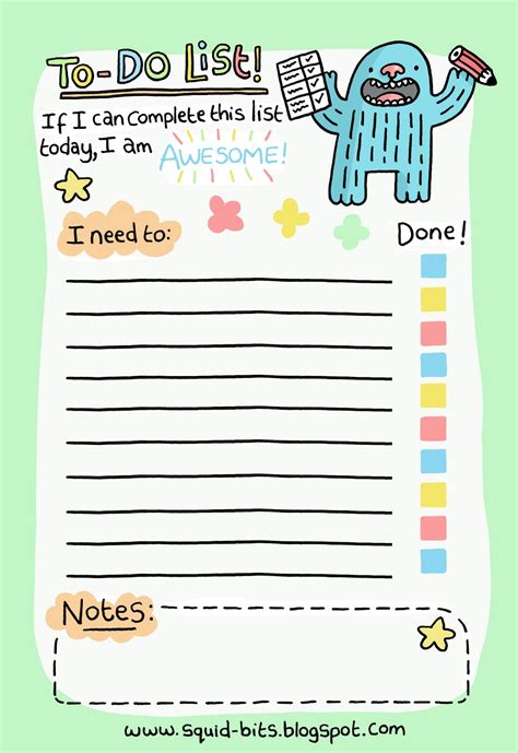 Squid Bits! ToDo List!