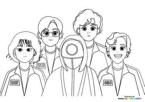 Squid Game Coloring Pages Free Coloring Pages