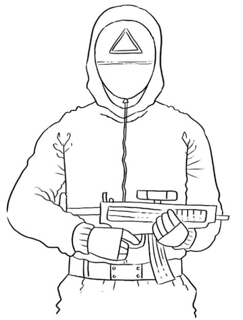 Squid Game Guard Coloring
