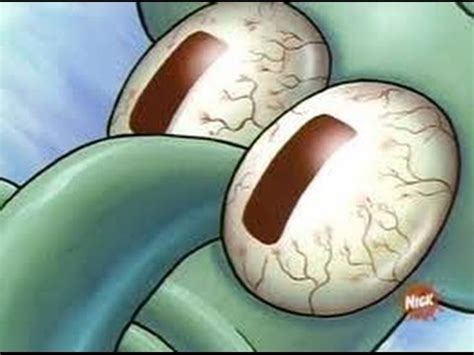 The images of Squidward's eyes originate from a scene in the episode "Home Sweet Pineapple", in which Squidward wakes up in shock after realizing SpongeBob is sleeping next to him (shown below). Make "sleeping Squidward" memes on Piñata Farms, the lightning fast meme maker and meme generator.. 