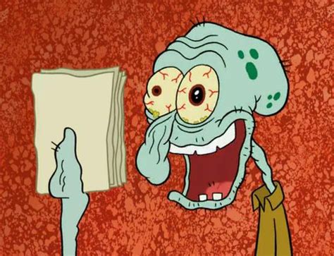 Squidward holding paper. Ever wonder what goes on inside Squidward Tentacles' house at 122 Conch Street? This iconic home crowned Squidward "House Fancy Prince of the Year"!🚀 Subscr... 