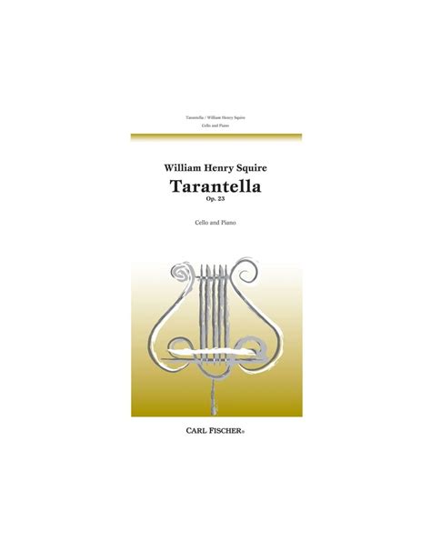 Squire tarantella op 23 for cello and piano. - A travers les anciens canadiens de philippe aubert de gaspé..