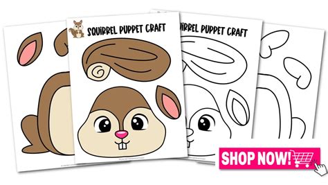 Squirrel template is AWESOME! PreK will be making squirrel puppets in