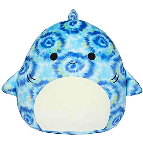 Squishmallows Luther The Blue Tie Dye Shark 16 Inch Plush