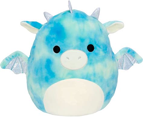 Squishmallows Official Kellytoy Plush Keith Blue Dragon Tie Dye …