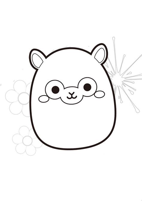 Squishmallows Sunny Coloring Pages