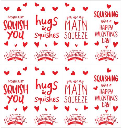 Squishy Valentine Printable