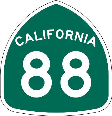 State Route 88 (SR 88), also known as the Carson Pass Highway, is a California State Highway that travels in an east–west direction, from Stockton, crossing the Sierra Nevada at Carson Pass, and ending at the border with Nevada, whereupon it becomes Nevada State Route 88, eventually terminating at U.S. Route 395.. 