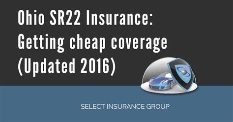 Sr22 Insurance Dayton Ohio