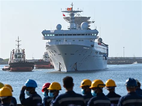 Sri Lanka allows a Chinese research ship to dock as neighboring India’s security concerns grow