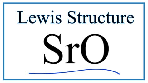 Sro lewis structure. Step-by-step solution. Step 1 of 3. A compound is formed by the bonding of two or more atoms of different elements. Ionic bonding is formed by the transfer of electrons between metal and non-metal. According to the Lewis structure, valence electrons in an atom of elements are represented as dots. While representing the electron dot structure ... 