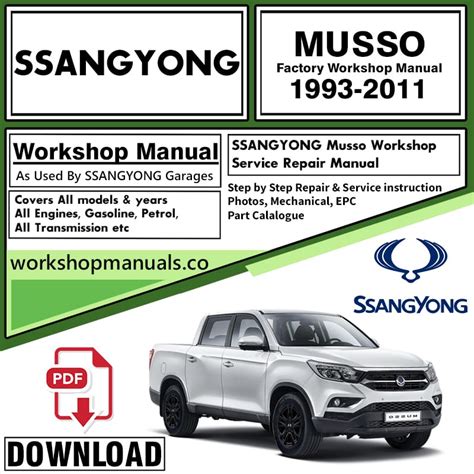 Ssang yong musso workshop service repair manual. - Etude phonetique et phonologique de l'adioukrou..