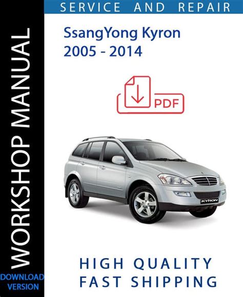 Ssangyong kyron factory service workshop manual download. - Kenmore sewing machine manual free download.