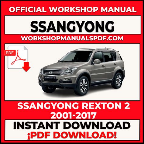 Ssangyong rexton 2001 to 2006 service manual. - Vida y obras de autores panameños.
