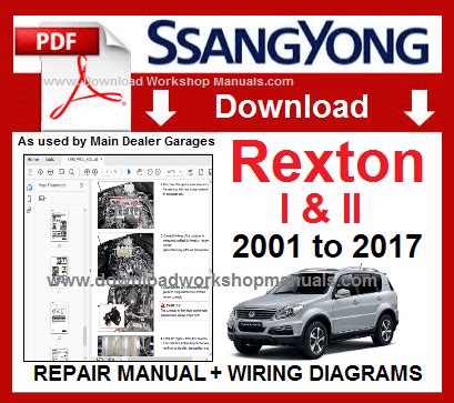 Ssangyong rexton service repair manual 2001 2006 2 000 pa. - Kymco people s 50 2t service manual.