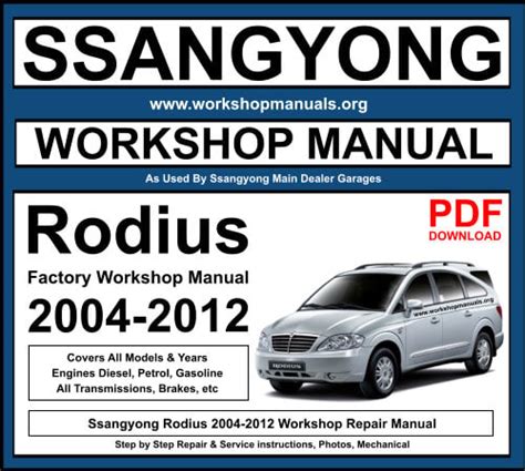 Ssangyong rodius 2004 2007 service repair manualssangyong kyron 2005 2008 service repair manual. - Canon powershot sx100 is service manual repair guide.