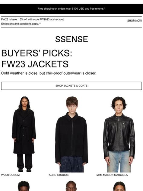 Ssense free shipping. Free return shipping is offered to customers located in Canada, the United States and Japan. To return one or more items from an order, all of the following conditions must be met: The return must be requested within 30 calendar days of the delivery date. The item must be in its original, unused, unaltered and unwashed condition. 