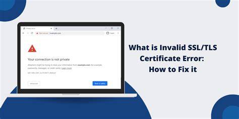 Ssl certificate error wifi.  SSL errors — more accurately called TLS errors — may pr...