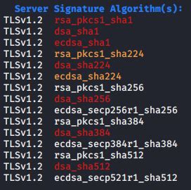 Sslscan server signature algorithms.  Feb 16, 2010 · My personal experie...