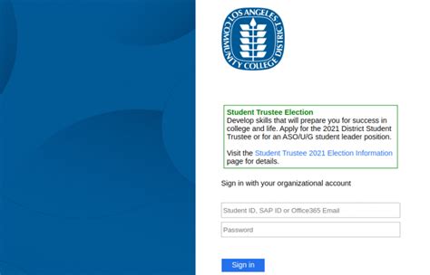 Login at https://student.laccd.edu and you should be redirected to your Office 365 account. If you are taken to the SIS Portal, click one of the email links, as seen below.. 