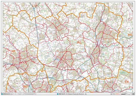 St Albans Postcode Map (AL) Map Logic
