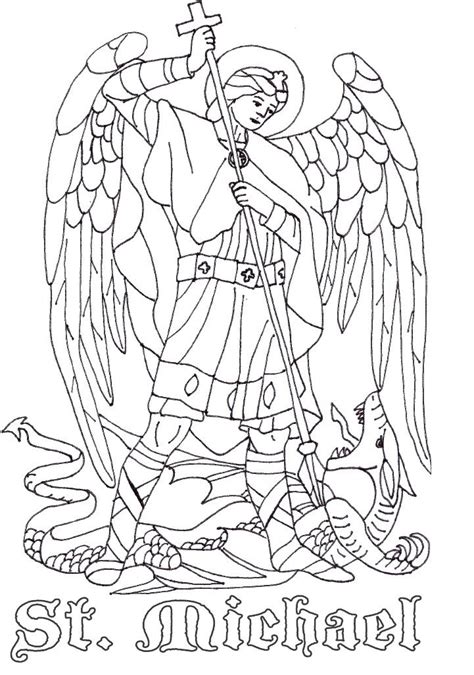 St Michael Coloring Page