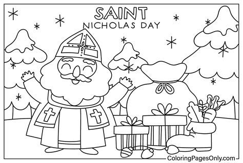 St Nick Coloring Pages