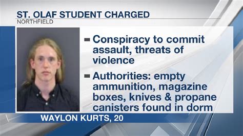 St Olaf Student Waylon Kurts Arrested - Case Details Age