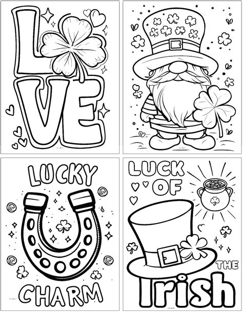 St Patricks Day Coloring Shee