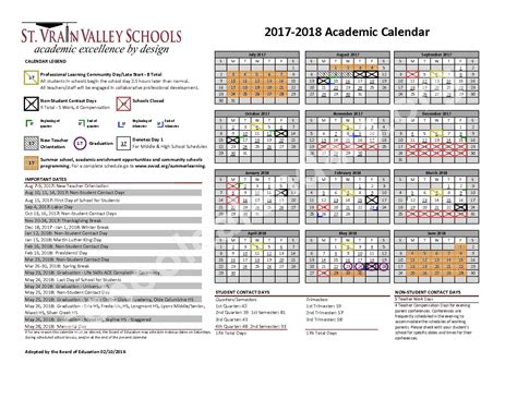 St Vrain Valley School District Calendar Qualads