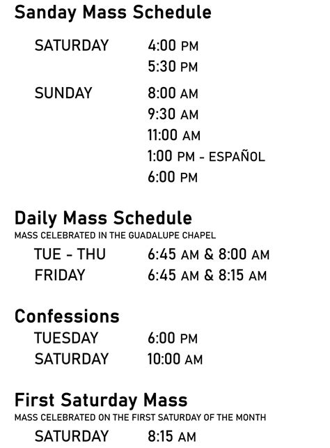 St charles sunday mass schedule.  Please see schedule inside bulletin.  Charle...