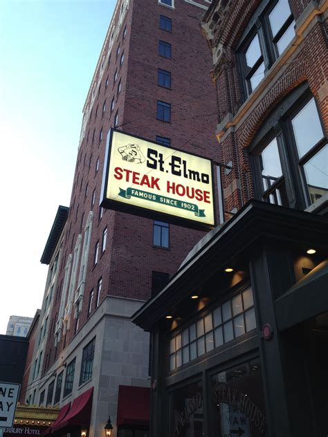 St elmos downtown indianapolis. St. Elmo Steak House has been a landmark in downtown Indianapolis since 1902. It is one of the oldest Indiana restaurants in its original location & has earned a national reputation for its excellent steaks, seafood, chops & professional service. Try our famous St. Elmo Shrimp Cocktail followed by a dry-aged USDA Prime Steak. 