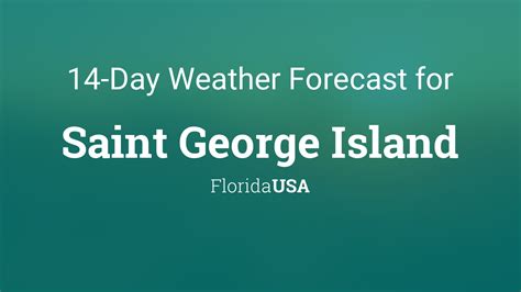 St george island 10 day forecast. Be prepared with the most accurate 10-day forecast for Saint George, GA with highs, lows, chance of precipitation from The Weather Channel and Weather.com 