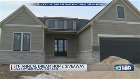 Jun 15, 2023 · Updated: Jun 14, 2023 / 10:06 PM CDT. WICHITA, Kan. (KSNW) — KSN has partnered with St. Jude again in the fight against childhood cancer with the 8th Annual Wichita St. Jude Dream Home Giveaway ... . 