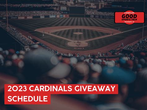 Many fan-favorite and high demand giveaways return in 2024 including a Cardinals Purse (May 5), Cardinals Belt Bag (August 18) and Adult Cardinals Hockey Sweater (Sept. 6). New for 2024 is an Adam Wainwright 200-Piece Puzzle (May 19), “Stanley” Musial Tumbler (June 22), Adult Cardinals Basketball Jersey (July 27) and …. St louis cardinals giveaways
