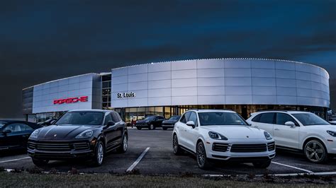 St louis porsche. And for those looking for a used Porsche Taycan, there's Porsche St. Louis. Porsche St. Louis; Sales 888-377-4319; Service 888-379-9921; Parts 888-832-8807; 2970 South Hanley Rd St. Louis, MO 63143; Service. Map. Contact. Porsche St. Louis; Call 888-377-4319 Directions. indiGO Direct Shop All Models How indiGO Direct Works 