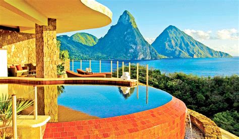 St lucia all inclusive honeymoon. The sexiest, luxury honeymoon resort in St. Lucia is Jade Mountain Resort, renowned for its location on the side of a mountain, open-air layout and unprecedented views of the Piton Mountains. The suites are truly luxurious, each featuring those to-die-for views and outfitted with those private plunge pools. 
