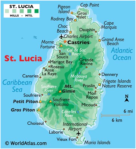 St lucia location. Saint Lucia is a tropical island country in the eastern Caribbean Sea.It is a part of the Lesser Antilles island group, and it is north of the islands of Saint Vincent and the Grenadines and south of Martinique.As of 2010 there are about 174,000 people. The official language is English. Saint Lucian Creole French (Kwéyòl), which is a French-based Creole is … 