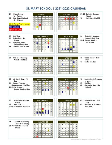 St mary school calendar.  Uniforms.  For division-specific calendars, please visit ...