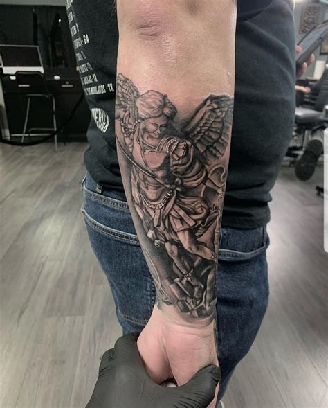 27 Perfect St. Michael Tattoo Designs. Angelic tattoos are always fascinating. Angels appear in almost all the religions across the world and are considered as messengers of God. This makes angelic tattoos very popular throughout the world. Lots of people get these types of tattoos inked on them for different reasons like religious belief, …. 
