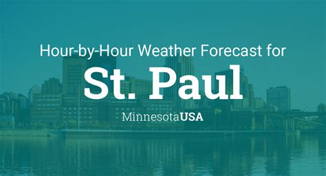 St paul mn hourly weather. Hourly Forecast for Today, Saturday 09/16. Areas of patchy fog early. Mainly sunny to start, then a few afternoon clouds. High 72F. Winds NNW at 5 to 10 mph. Partly cloudy. Low 51F. Winds N at 5 ... 