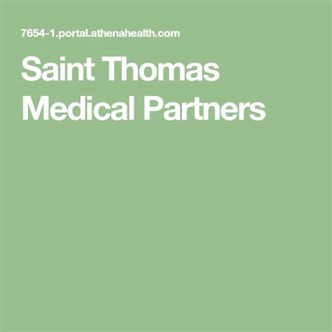 St thomas medical partners patient portal. Ascension Medical Group Saint Thomas UT OBGYN Center. Specialty Care; Address. 300 20th Avenue North #302 Nashville, TN 37203. ... Signing up for your patient portal. 