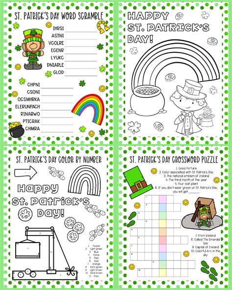 Download St Patricks Day Activity Book For Kids Ages 48 A Fun Kid Workbook Game For Learning Leprechaun Coloring Dot To Dot Mazes Word Search And More By Activity Slayer
