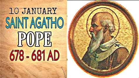 St. Agatho, Pope - Information on the Saint of the Day - Vatican …