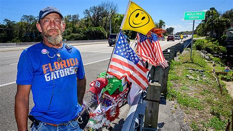 St. Augustine homeless man plants curbside flowers to be …